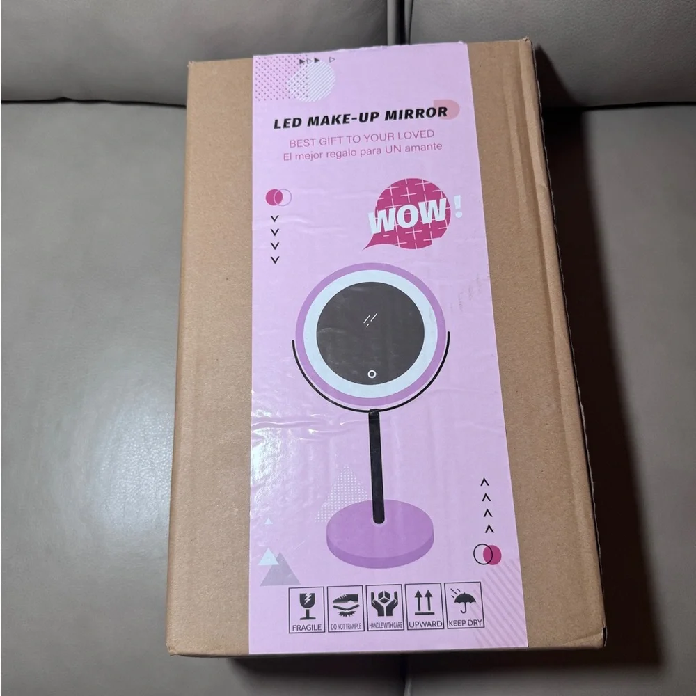 Pink LED Vanity Mirror